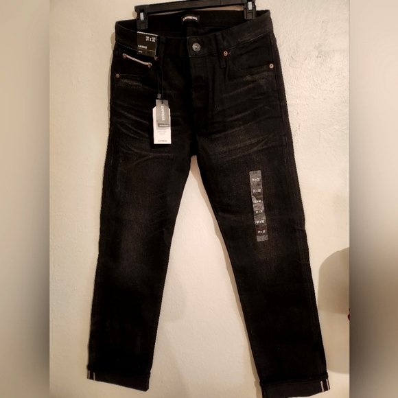 Express Black Slim Straight Jeans - Picture 1 of 7